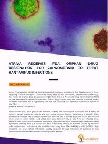 Atriva receives FDA Orphan Drug Designation for Zapnometinib to treat Hantavirus Infections