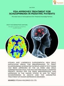 FDA approves treatment for schizophrenia in pediatric patients
